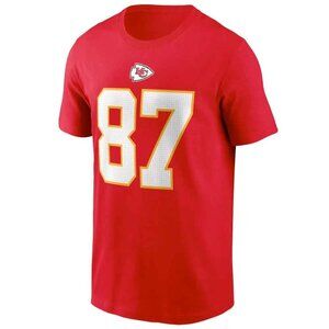 GENUINE Nike Men's Kansas City Chiefs Travis Kelce #87 RED T-Shirt Size XL